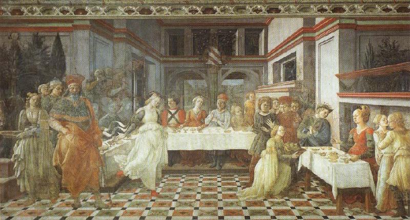Fra Filippo Lippi Herod's Feast oil painting picture